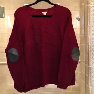 J Crew Sweater with Elbow Patches - L